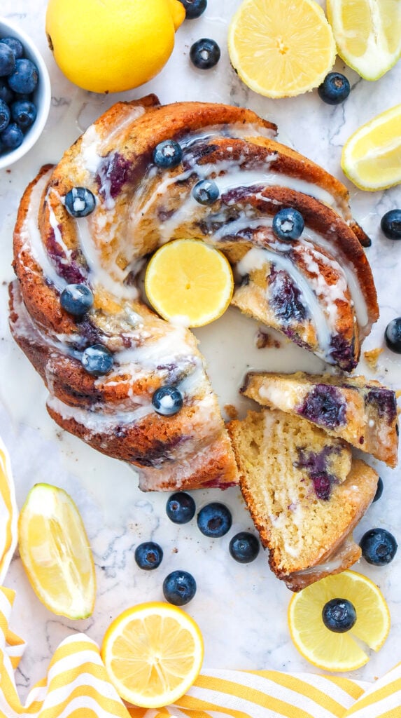 Lemon Blueberry Bundt Cake