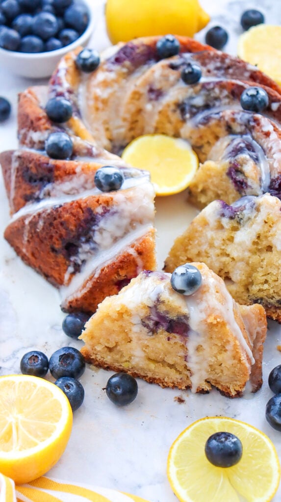lemon blueberry bundt cake