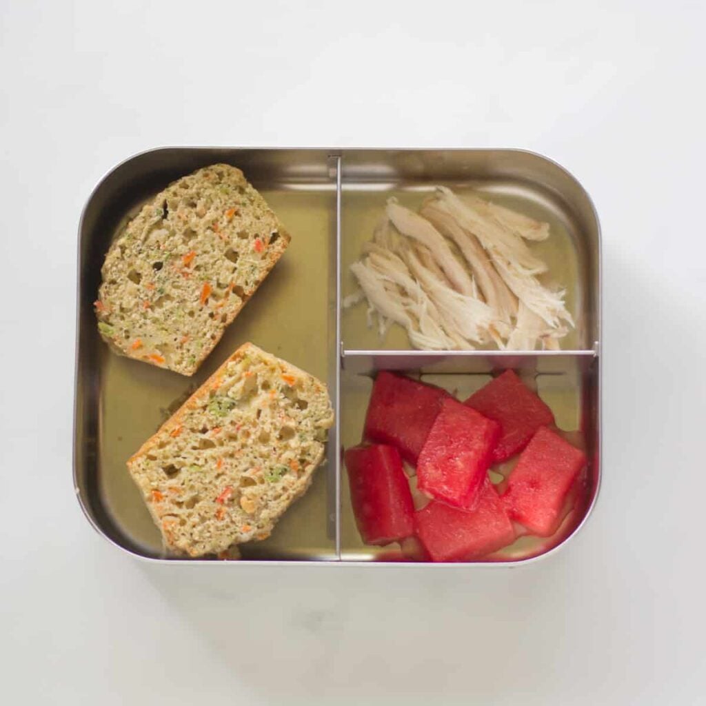 veggie muffins bento lunch