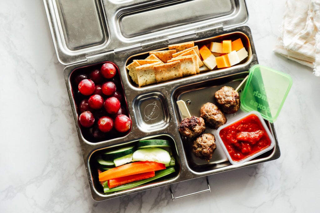 meatballs bento lunch