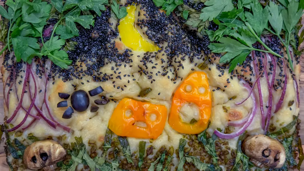 halloween focaccia