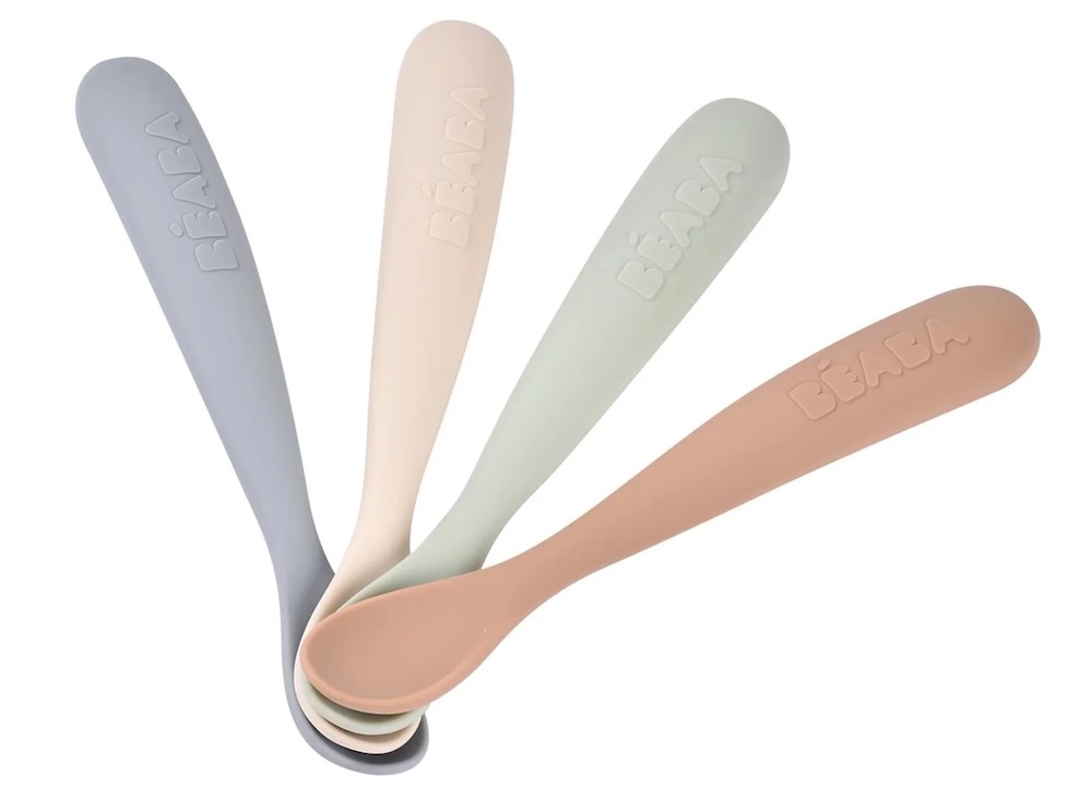 beaba silicone baby spoons