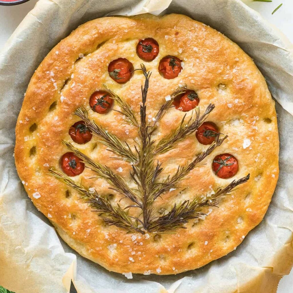 Christmas tree focaccia